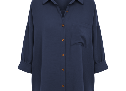 Women's Dropped Shoulder Bat Shirt Casual Long Sleeve Shirt