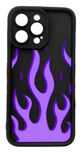 Purple Flame Design iPhone Case