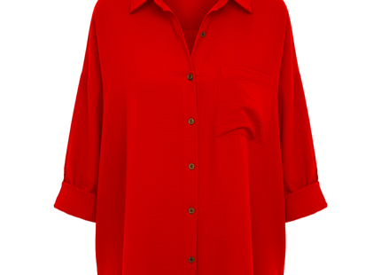 Women's Dropped Shoulder Bat Shirt Casual Long Sleeve Shirt