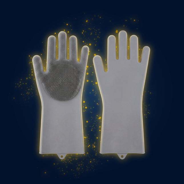 Reusable Silicone Cleaning Gloves WSGenie