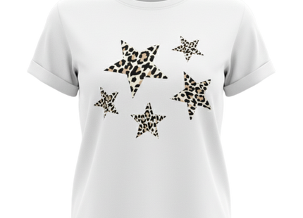 Crew Neck Casual Printed T-shirt For Women