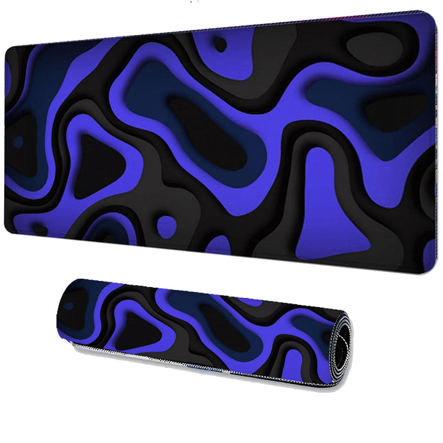 Abstract Swirly purple Large Mouse Pad