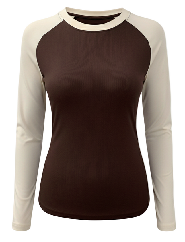 Vintage Ribbed Raglan Long-Sleeve Tee