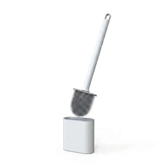 Silicone Toilet Brush with Wall Mount WSGenie