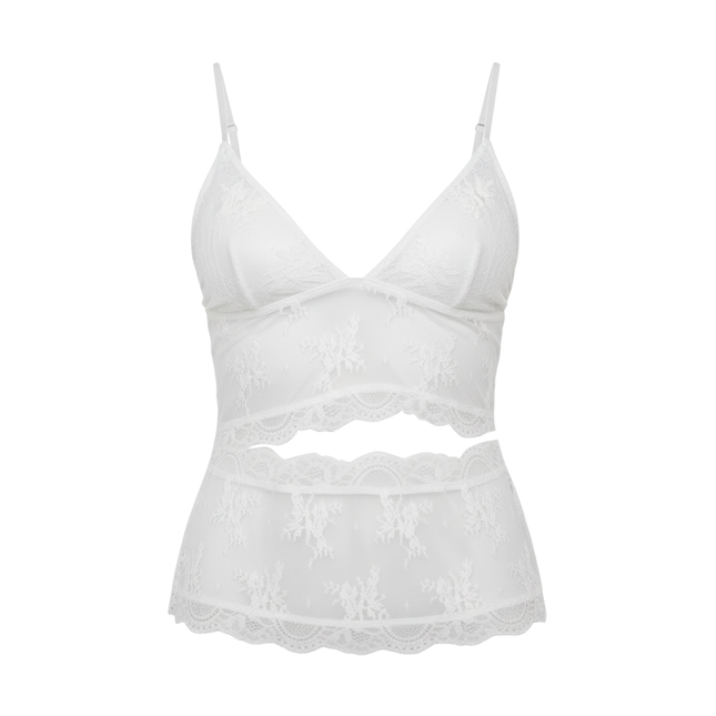 Lace Stitched Tank Top