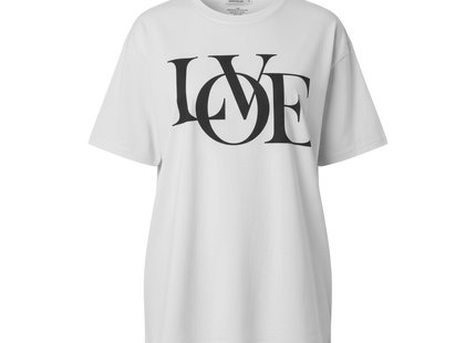 Womens Oversized 'Love' design Short Sleeves T Shirt