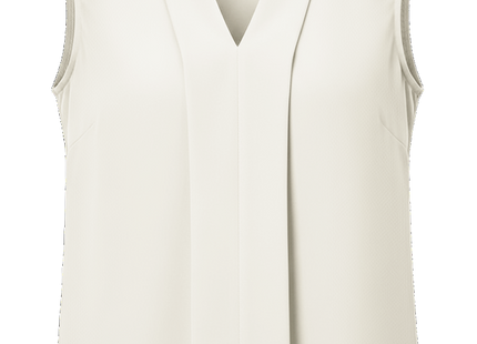 Women's Elegant Sleeveless V-Neck Blouse - Breezy Chic Top Ideal For Spring & Summer, Versatile Fashion For Casual Or Formal Wear