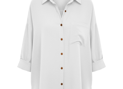 Women's Dropped Shoulder Bat Shirt Casual Long Sleeve Shirt