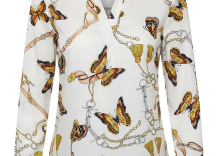 Women's Casual Butterfly Print Long Sleeve Shirt, Assorted Prints