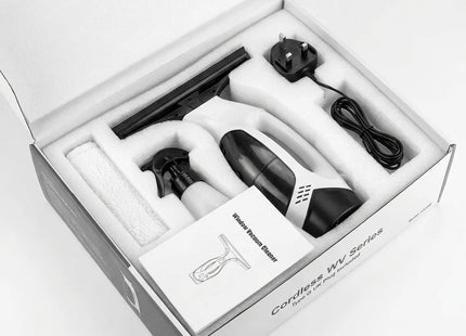 WSGenie Electric Window Vacuum Cleaner packaging contents