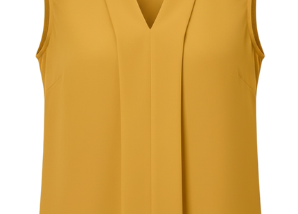 Women's Elegant Sleeveless V-Neck Blouse - Breezy Chic Top Ideal For Spring & Summer, Versatile Fashion For Casual Or Formal Wear
