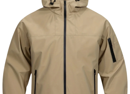 Mens High Neck Zip-Up Loose Fit Light Jacket