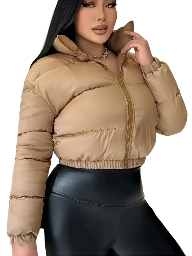 Womens Long Sleeved Crop Jacket