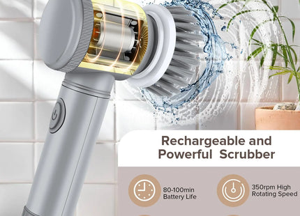 Rechargeable electric cleaning brush USB charging