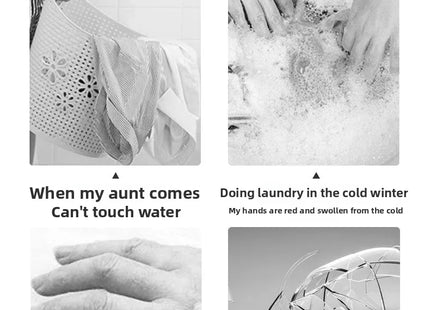 WSGenie Reusable Silicone Cleaning Gloves — close up bristles