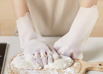 WSGenie Reusable Silicone Cleaning Gloves — size guide