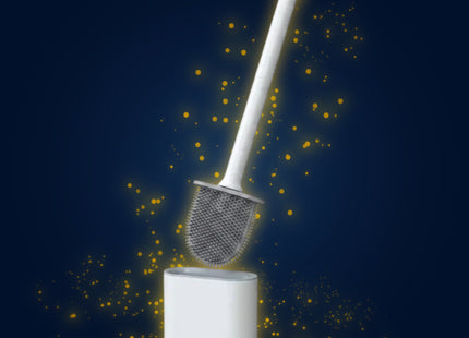 Silicone Toilet Brush with Wall Mount WSGenie