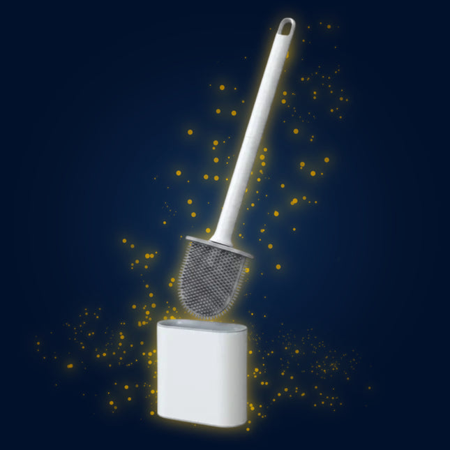 Silicone Toilet Brush with Wall Mount WSGenie